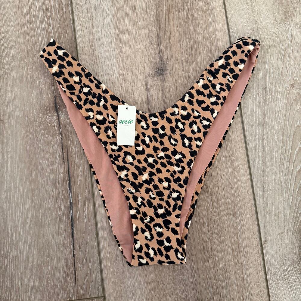 Aerie NWT Bikini Bottoms - Cheeky Cheetah - Size Medium